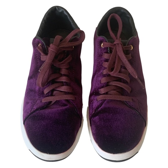 Cole Haan Grandpro Tennis Malbec Purple Velvet Lightweight Sneakers Women’s Sz 7 - Picture 2 of 12